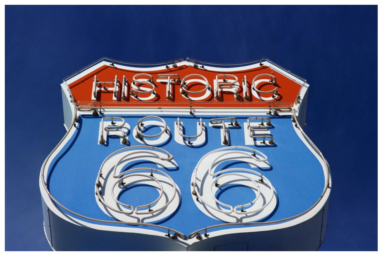 route 66 neon sign 