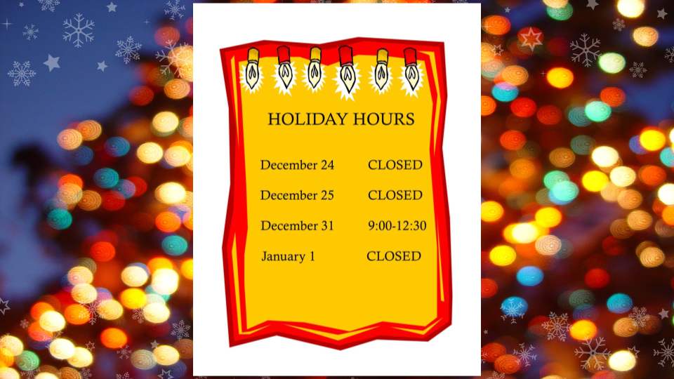 holiday hours