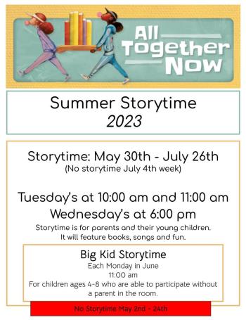 Summer Storytime 2023