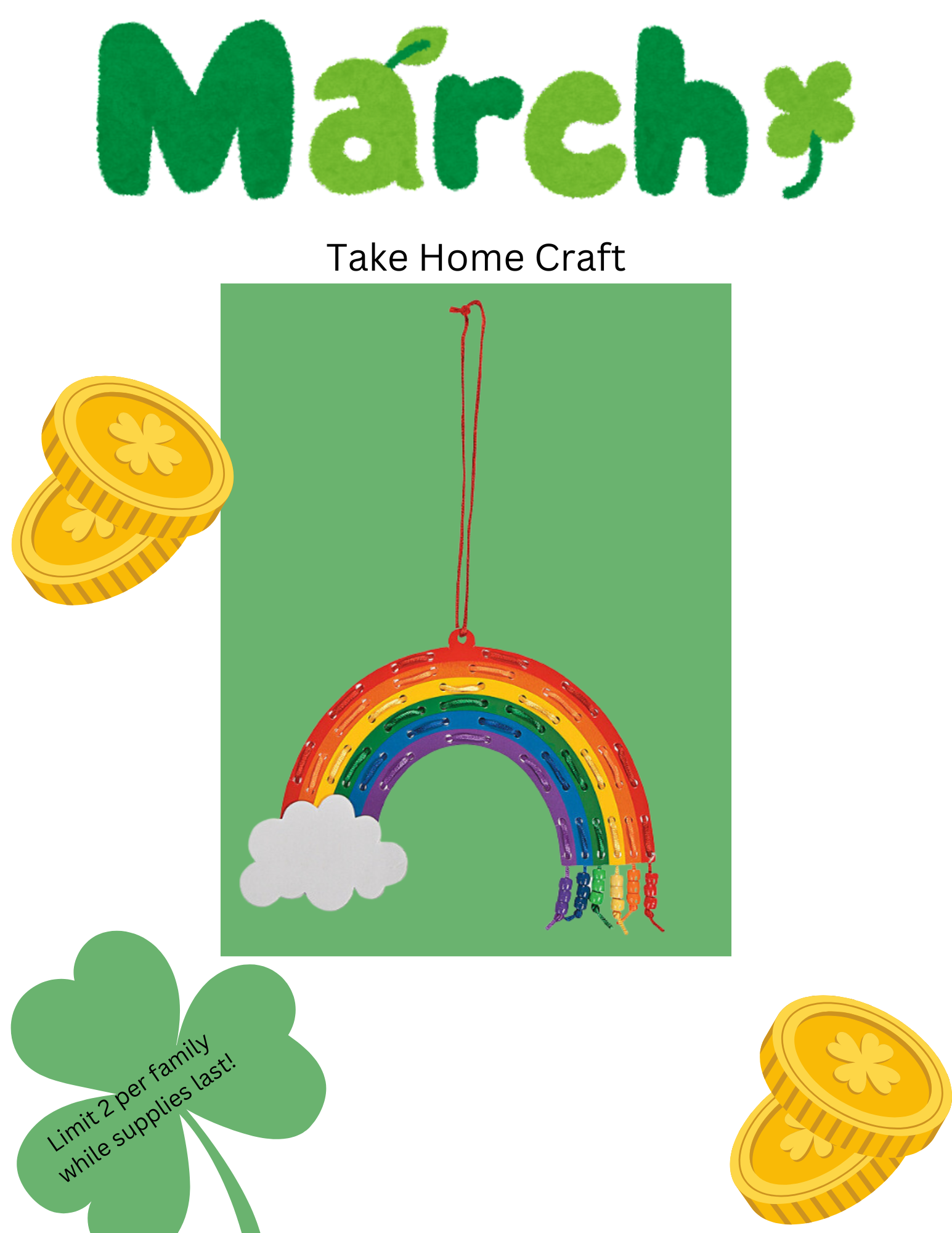 Rainbow lacing craft